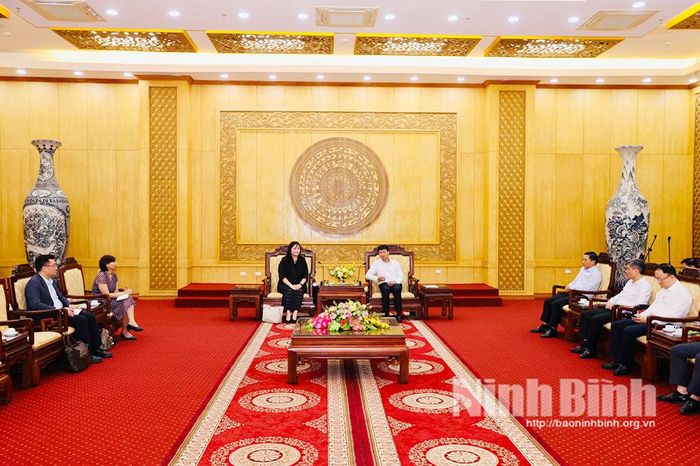 Quang cảnh buổi tiếp.