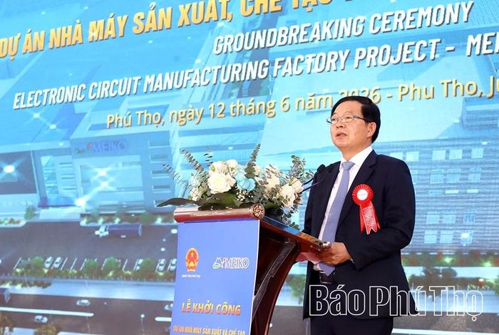 Phó Thủ tướng Chính phủ Hồ Quốc Dũng đánh giá cao Tập đoàn Meiko đã tin tưởng mở rộng đầu tư tại Việt Nam, trong đó có tỉnh Phú Thọ.