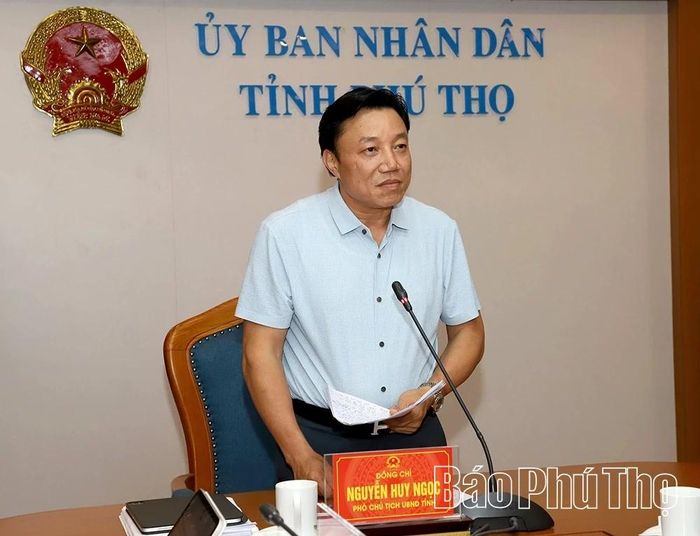 Phó Chủ tịch UBND tỉnh Nguyễn Huy Ngọc kết luận hội nghị.