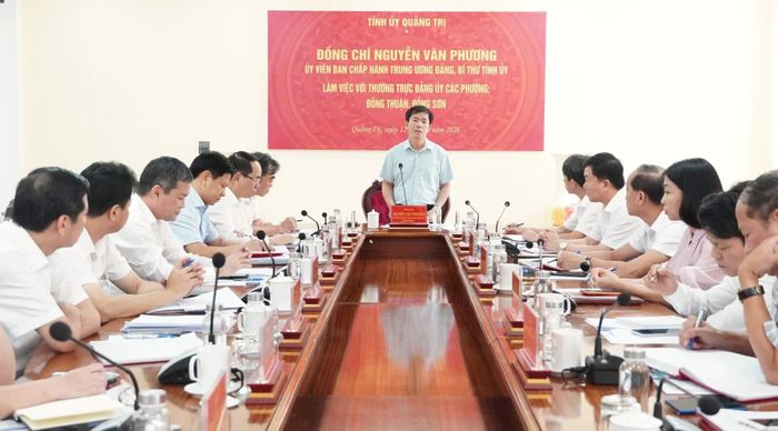 Đồng chí Nguyễn Văn Phương, Bí thư Tỉnh ủy yêu cầu nâng cao tính tự chủ, tính sáng tạo của các địa phương để hoàn thành nhiệm vụ đã đề ra - Ảnh: Q.V