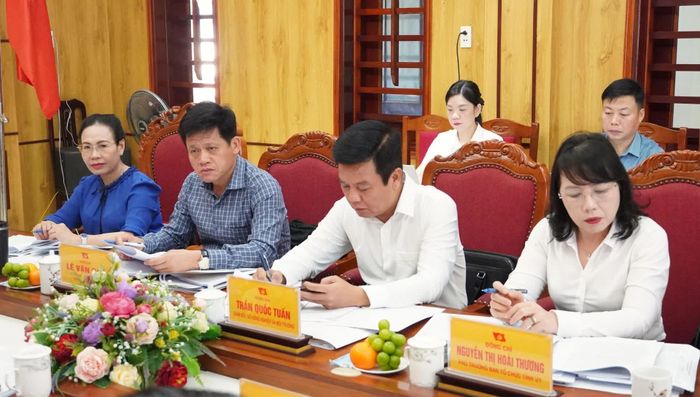 Đại biểu tham dự buổi làm việc - Ảnh: Q.V