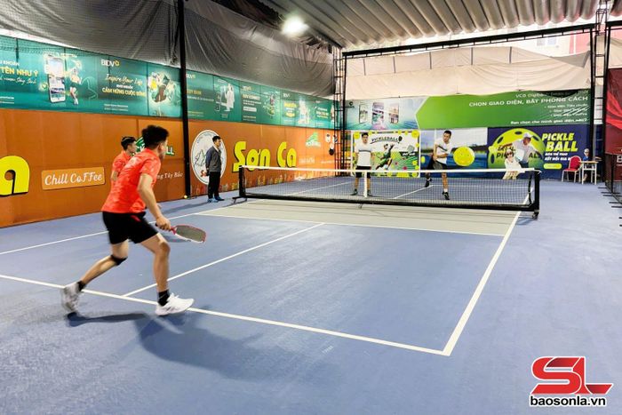 Các vận động viên tham gia thi đấu môn Pickleball.