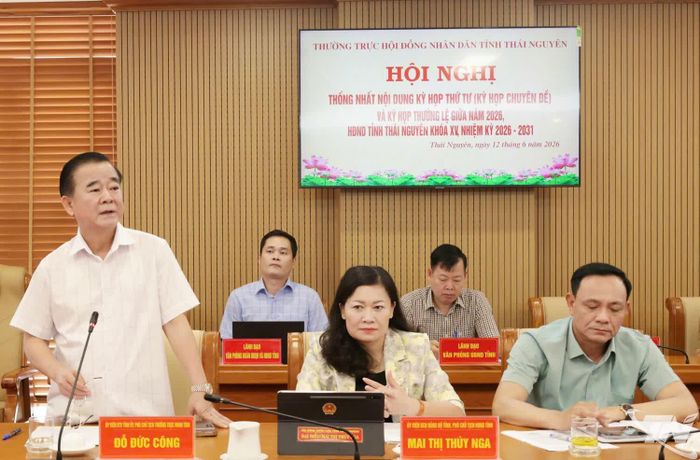 Đại biểu phát biểu ý kiến tại Hội nghị.