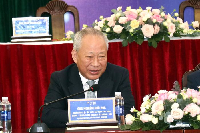 Ông Nghiêm Giới Hòa, Nhà sáng lập Tập đoàn Xây dựng Thái Bình Dương, chia sẻ định hướng hợp tác với TP.HCM.