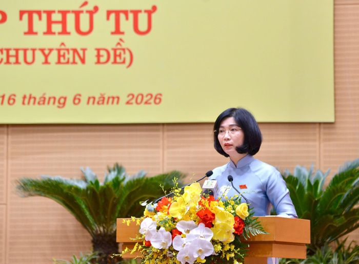 Chủ tịch HĐND thành phố Hà Nội Phùng Thị Hồng Hà.