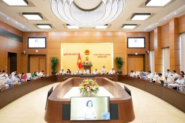 Phiên họp thứ 3 của Ủy ban Thường vụ Quốc hội. Ảnh: QH.