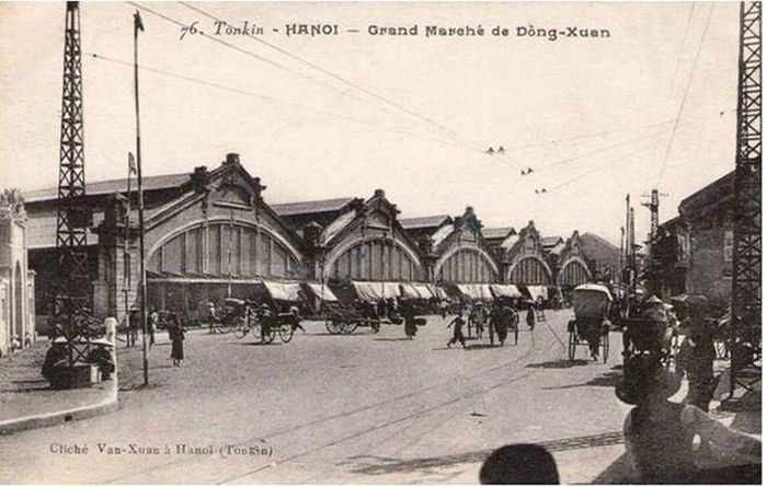 Chợ Đồng Xuân xưa. (Nguồn: DHA Collection)
