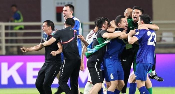 Bóng đá Uzbekistan đã hưởng thành quả xứng đáng khi lần đầu tiên góp mặt tại World Cup nhờ sự kiên định trong đường lối đào tạo trẻ. Ảnh: AFP