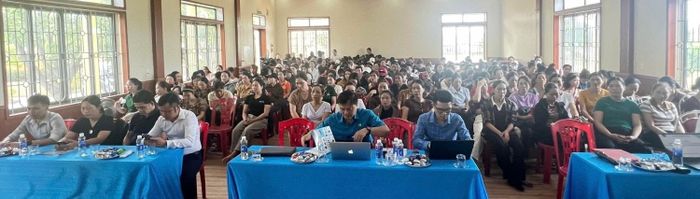 Đại biểu và người lao động tham dự Hội nghị tuyên truyền. Ảnh VLHT