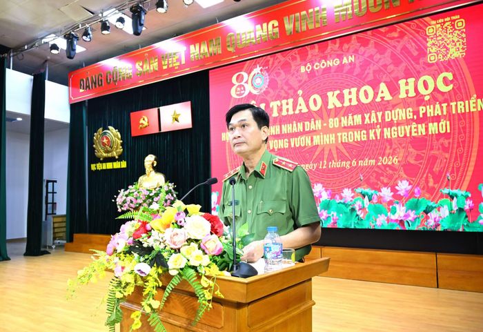 Trung tướng, PGS.TS Trịnh Ngọc Quyên, Bí thư Đảng ủy Giám đốc Học viện An ninh nhân dân.