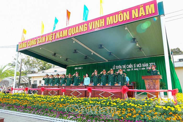 Các đại biểu tham dự Lễ tuyên thệ chiến sĩ mới năm 2026.