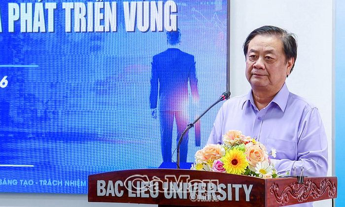Nguyên Phó Chủ tịch Quốc hội Lê Minh Hoan đề xuất Trường Đại học Bạc Liêu phát triển theo mô hình đại học kiến tạo phát triển vùng sinh thái.