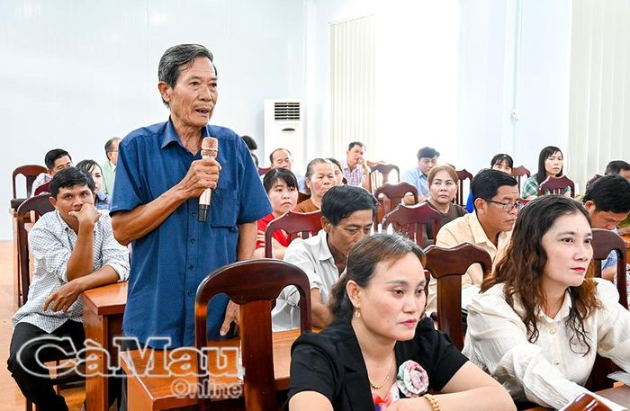 Ông Diệp Quốc Khương (cử tri ấp Ninh Chài) kiến nghị chính quyền cần quy hoạch lại vùng sản xuất, nhằm nâng cao hiệu quả kinh tế, thu nhập cho người dân.