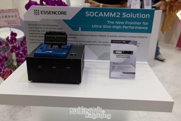 ESSENCORE giới thiệu SOCAMM2 LPDDR5T hướng đến AI server, Edge AI và các nền tảng điện toán mật độ cao. (Klevv)c