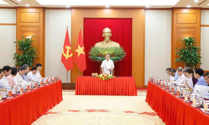 Quang cảnh cuộc làm việc. (Ảnh: TTXVN)