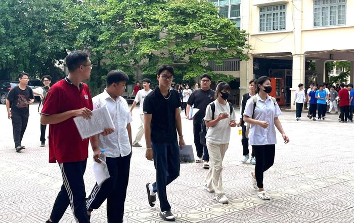 Học sinh xã Đại Thanh tham dự kỳ thi tốt nghiệp THPT năm 2026. Ảnh: PV