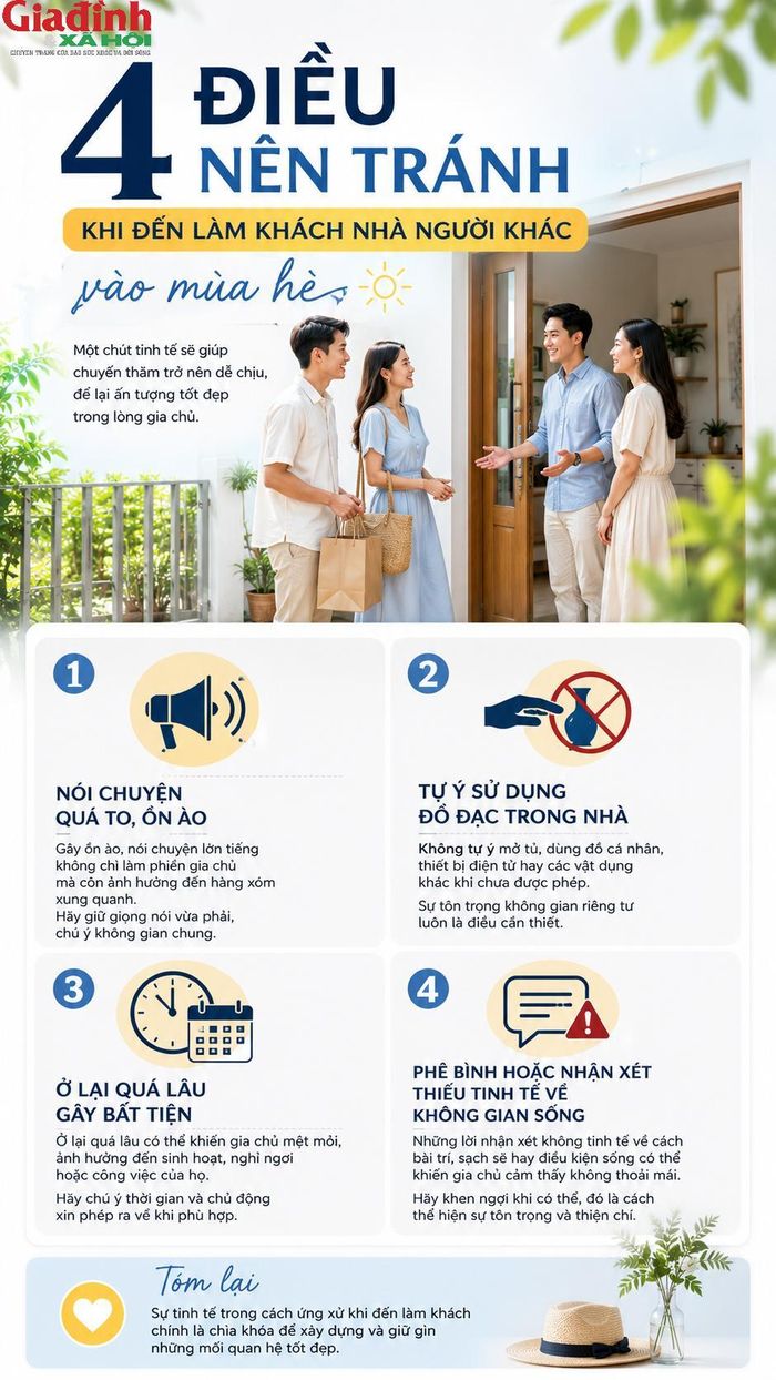 Những hành vi tưởng chừng nhỏ khi đến nhà người khác nhưng lại có thể ảnh hưởng đến cách bạn được nhìn nhận trong giao tiếp xã hội.