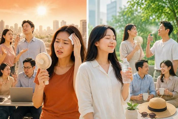 Mùa hè, người EQ thấp lại có xu hướng liên tục phàn nàn về thời tiết, trong khi đó, người có EQ cao thường tập trung vào giải pháp như bổ sung nước, điều chỉnh lịch sinh hoạt... Ảnh minh họa