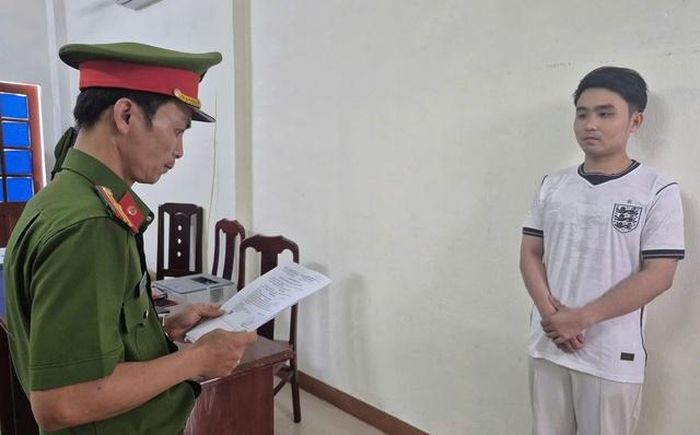 Công an TP Đà Nẵng ra quyết định tạm giữ Trần Bá Trường để tiếp tục điều tra, làm rõ. Ảnh: Công an TP Đà Nẵng