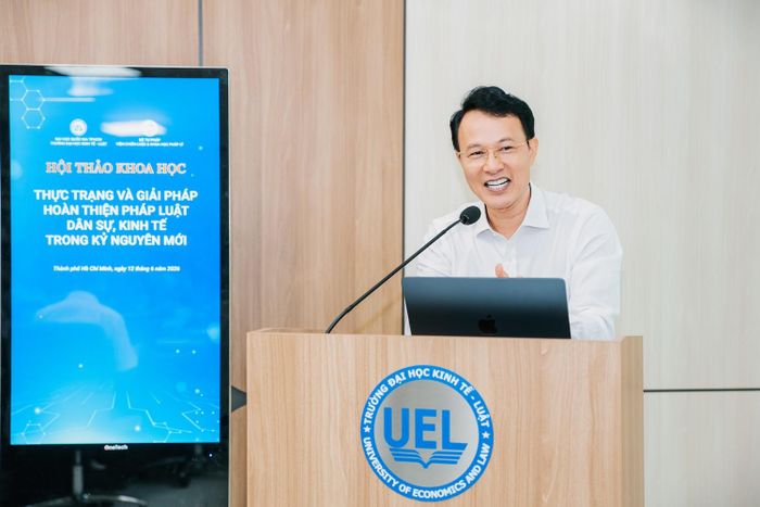 PGS.TS Ngô Hữu Phước, Phó Trưởng Khoa phụ trách Khoa Luật Kinh tế UEL.