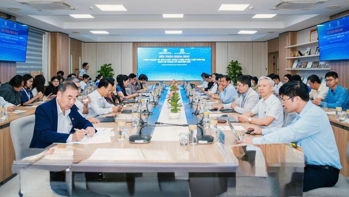Toàn cảnh Hội thảo khoa học “Hoàn thiện hệ thống pháp luật Việt Nam trong kỷ nguyên mới”. Ảnh: NC