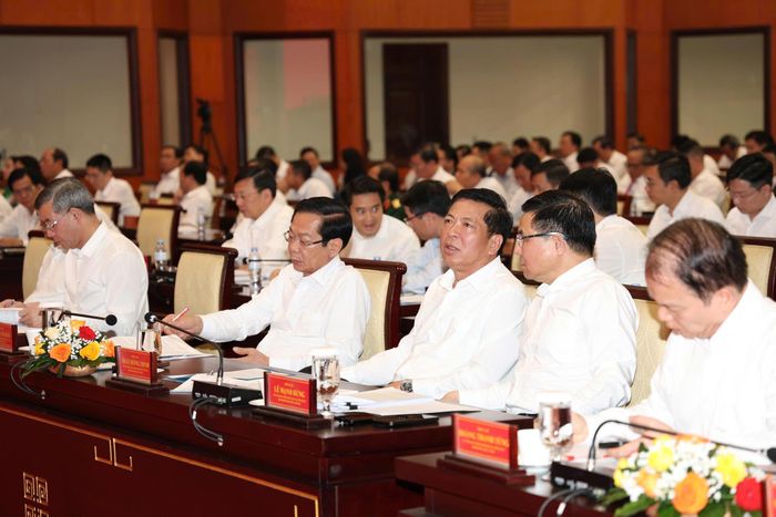  Các đại biểu tham dự buổi làm việc. Ảnh: HÀ THƯ 