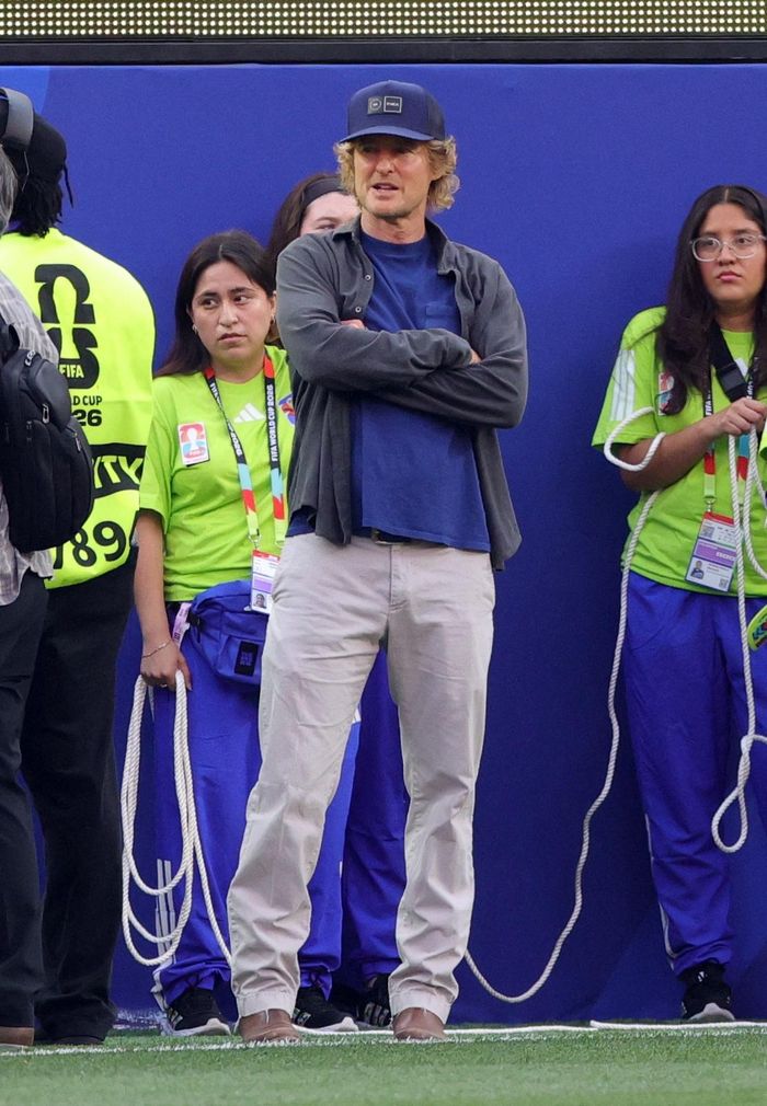  Nam tài tử Owen Wilson cũng đến dự khán trận đấu. Ảnh: Reuters. 