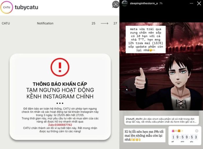 Người bán tìm giải pháp khắc phục hậu quả sau sự cố. Ảnh: Instagram.