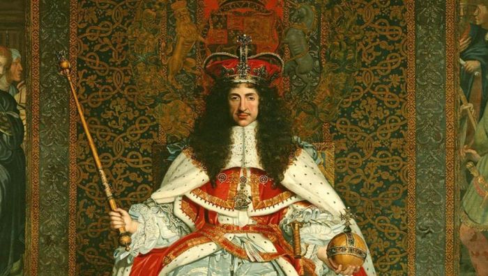  Chân dung vua Anh Charles II (tranh: Worldhistory) 