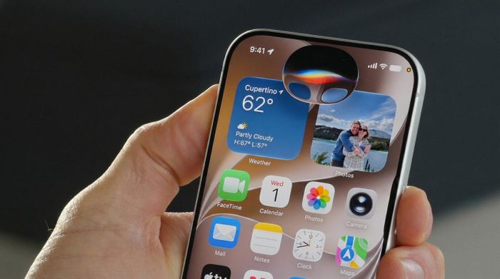 Giao diện mới của Siri AI. Ảnh: Apple.