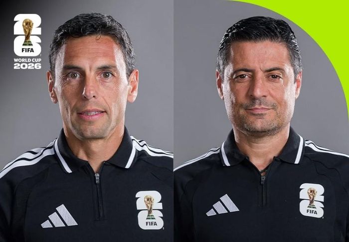 Hai vị trọng tài Juan Pablo Belatti (trái) và Alireza Faghani được FIFA vinh danh.