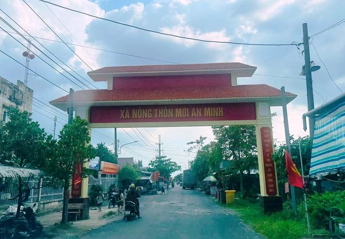 Cổng chào xã nông thôn mới An Minh