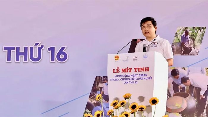 Thạc sĩ Võ Hải Sơn, Phó Cục trưởng Cục Phòng bệnh, Bộ Y tế phát biểu.