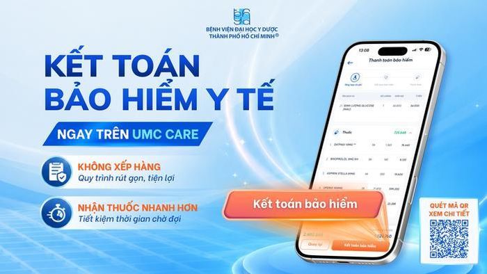 Ngoài tính năng kết toán BHYT, UMC Care hiện cũng tích hợp nhiều tiện ích hỗ trợ người bệnh như thanh toán viện phí, theo dõi đơn thuốc trực tuyến, nhận thông báo kết quả