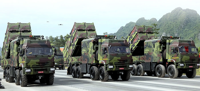 Tổ hợp tên lửa Trường Sơn do Tập đoàn Công nghiệp - Viễn thông Quân đội (Viettel) tự chủ nghiên cứu, sản xuất. Ảnh:qdnd.vn 