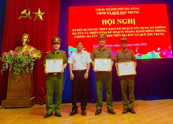 Công an xã Quế Sơn Trung đạt được nhiều kết quả trong phòng chống ma túy.