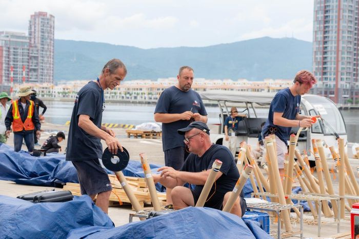 Đội pháo hoa đến từ Italia đã sẵn sàng cho đêm tranh tài.