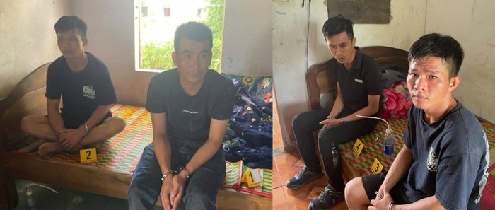 Các đối tượng mua bán, sử dụng trái phép chất ma túy bị bắt giữ.