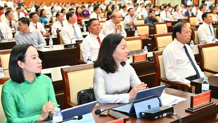  Đại biểu dự lễ phát động. Ảnh: VIỆT DŨNG 
