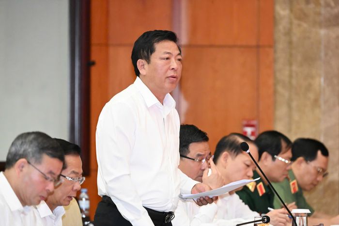  Bộ trưởng Bộ Xây dựng Trần Hồng Minh phát biểu. Ảnh: VIỆT DŨNG 