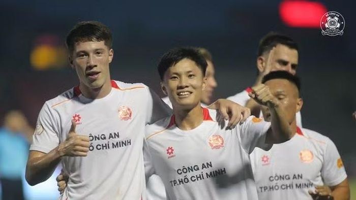 Ở bán kết Cúp Quốc gia 2026, Lee Williams cũng đã ghi 1 bàn trong thắng lợi của CLB Công an TPHCM trước Nam Định giúp đội nhà đoạt vé vào chung kết. Ảnh: CLB Công an TPHCM.