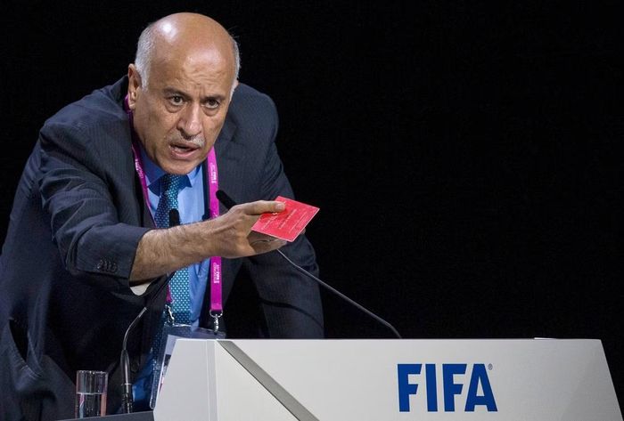 Chủ tịch Liên đoàn Bóng đá Palestine (PFA) Jibril Rajoub. Ảnh: AP