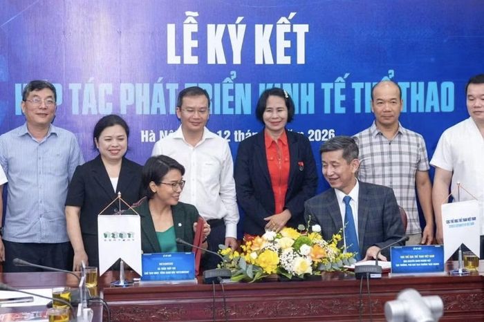Lễ ký kết hợp tác phát triển kinh tế thể thao giữa Cục TDTT và Vietcontent