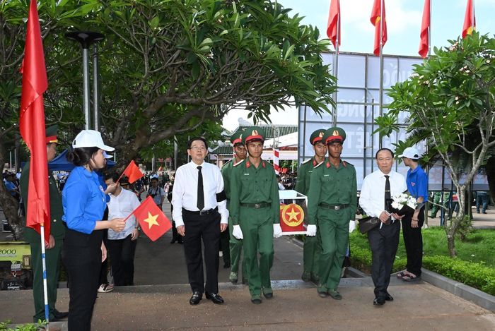 Các hài cốt liệt sĩ do Đội K52, Bộ Chỉ huy Quân sự tỉnh Gia Lai tìm kiếm.