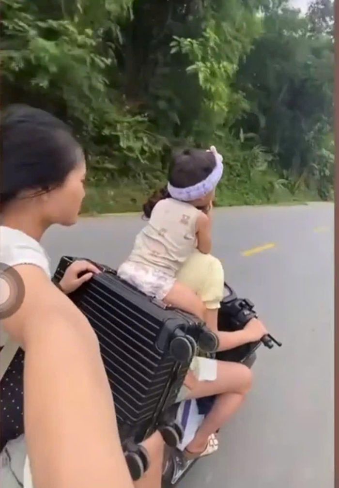 Hình ảnh vi phạm giao thông được cắt từ video.