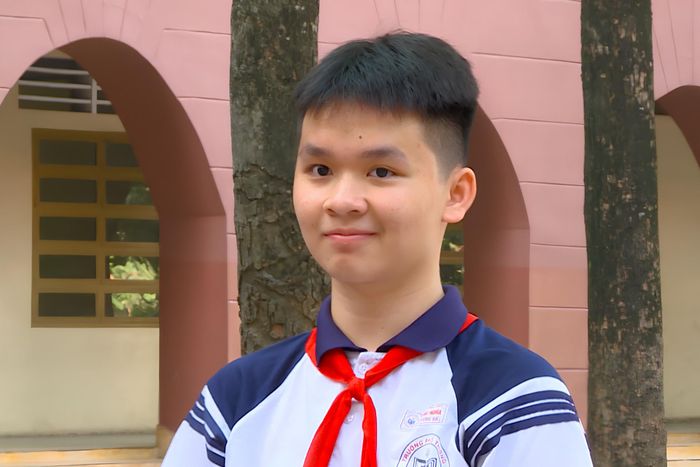 Nguyễn Đức Nhật Vương trở thành thủ khoa lớp Toán trường THPT Chuyên Lương Thế Vinh. Ảnh: A.X