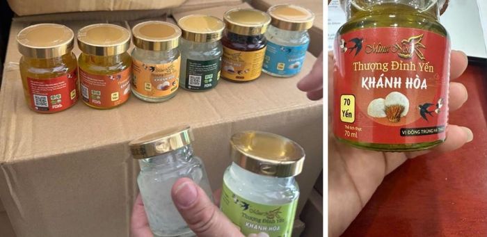 Sản phẩm yến giả được bán ra thị trường. Ảnh: CACC