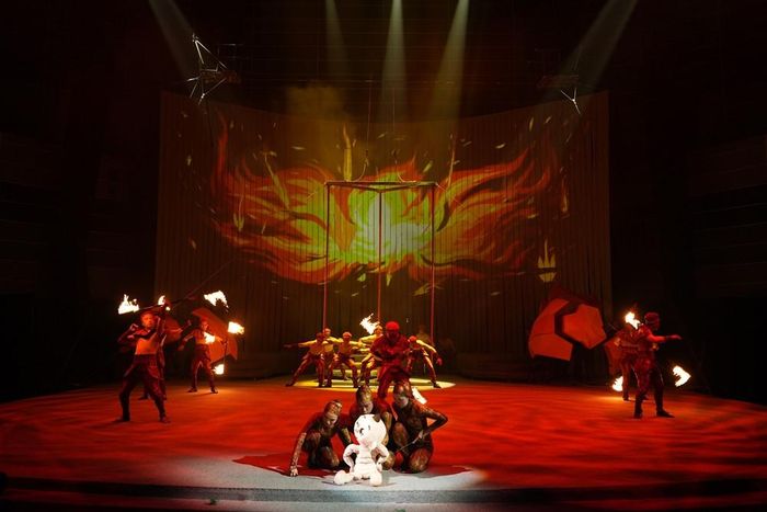 Đại cảnh "Cơn giận" với hiệu ứng lửa và võ cổ truyền.