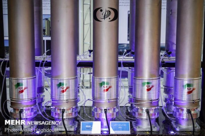 Các máy ly tâm uranium của Iran. Ảnh: MEHR