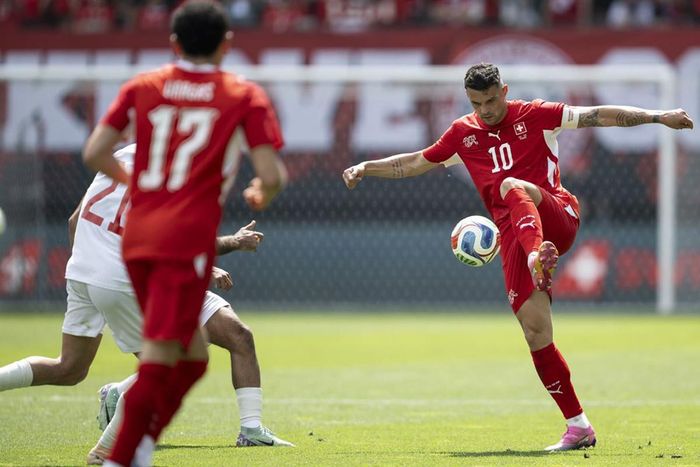 Đội trưởng Xhaka của Thụy Sĩ. Ảnh: SFV